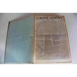 Lidové noviny 1930, roč. 38 (říjen-prosinec) (deník, první republika, mj. Mussolini o italských hospodářských nesnázích, F. Peroutka - Pod poprsím Marxovým, Zkáza největší vzducholodi světa, J. Čapek - Povídejme si, děti!)