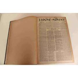 Lidové noviny 1935, roč. 43 (září-říjen) (deník, první republika, mj. Zástupce Malé dohody v Paříži, Chaplinův Napoleon, Úsilí o mír v Ženevě [Itálie - Habeš], Francie po boku Anglie, Napětí vrcholí Mussolini, Nekalé obchody s kokainem v Praze)