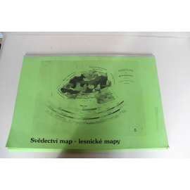 Svědectví map - lesnické mapy (lesnictví, historická kartografie, mj. PLán lesů v obci Tyra, Mapa panství Náchod, Plán revíru Lány, Mapa revíru Kašperské Hory, Rožmitál, Roudnice, Rynartice, Klokočka, Železná Ruda)