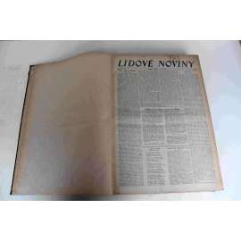 Lidové noviny 1935, roč. 43 (leden-únor) (deník, první republika, mj. K. Engliš - Rok měnové politiky, Západomoravské elektrárny, Laval dnes do Říma [Mussolini], Manželé Lindberghovi vypovídají [únos - Hauptmann], K. Poláček - Horoskop)