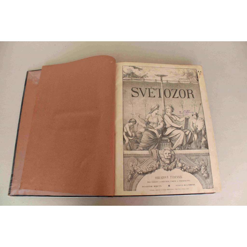 Světozor 1891-92, roč. XXVI (Obrazový týdenník, časopis, beletrie, poezie, umění, mj. A. Sova - Z mého kraje; V. Mrštík - Pohádka máje; Malta; K. B. Mádl - Libiš; ilustrace Marold, Mašek, Schikaneder, Ženíšek) Světozor 1891-92, roč. XXVI (Obrazový týdenník, časopis, beletrie, poezie, umění, mj. A. Sova - Z mého kraje; V. Mrštík - Pohádka máje; Malta; K. B. Mádl - Libiš; ilustrace Marold, Mašek, Schikaneder, Ženíšek)