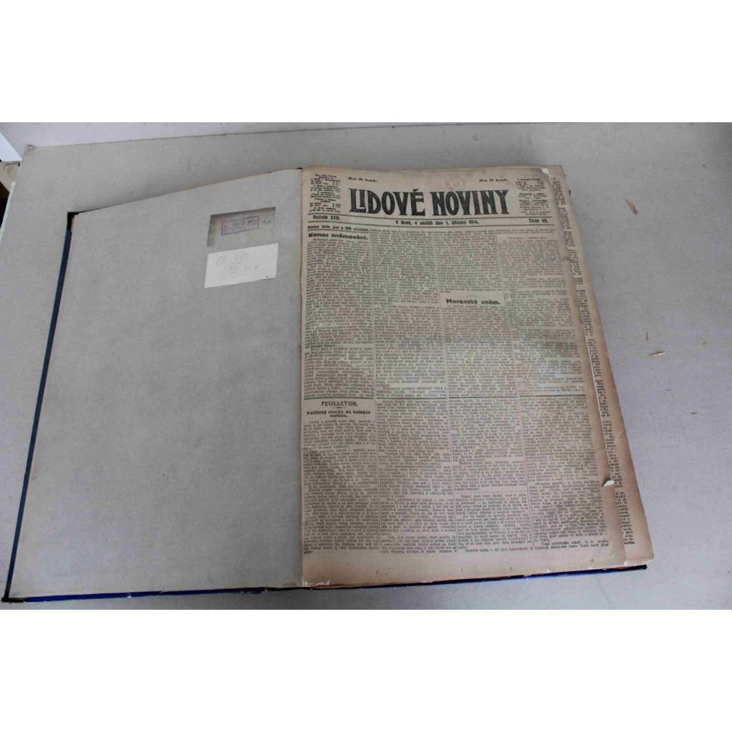 Lidové noviny 1914, roč. 22 (březen-duben) (deník, Rakousko Uhersko, mj. Rozvrat mezi Němci v Čechách, Macharův vzkaz pokrokové Moravě, Aféra Šviha, Slet sokolstva v Brně, Amundsenova polární výprava)
