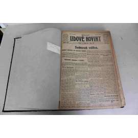 Lidové noviny 1914, roč. 22 (říjen-prosinec) (deník, první světová válka, mj. Rakouská ofensiva v Srbsku, Boje pod Karpaty, Rusové v Uhrách poražení, Bitva na Aisně, Boj u Arrasu, Sarajevský atentát, Boje ve Belgii, Turecko ve válce)