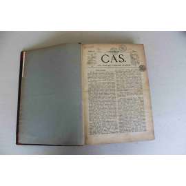 Čas. List věnovaný veřejným otázkám 1895, ročník IX (noviny, deník realistů - Herben, Masaryk, Cyril Dušek ad., mj. Naše hospodářské nedostatky, Pomník sv. Václava a Pantheon, Topičův salon, P. J. Šafařík, Naše nynější krise)