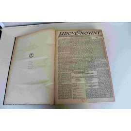 Lidové noviny 1921, roč. 29 (duben-červen) (deník, první republika, mj. Brněnské výstavy, Konec Karlova dobrodružství [císař Karel I.], Čapek - RUR, Napoleon Bonaparte 5.5.1821; Sbližování Česko-polské, Vleklá krise)