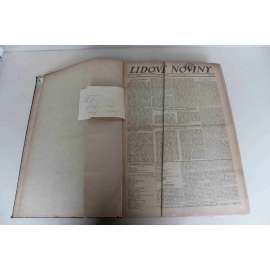 Lidové noviny 1921, roč. 29 (říjen-prosinec) (deník, první republika, mj. Pro samostatnou Bílou Rus, K. Čapek - Továrna na absolutno, K. Engliš - Úspory ve veřejné správě, Tříletí státu; Císař Karel odvezen do Galace, K. H. Borovský)