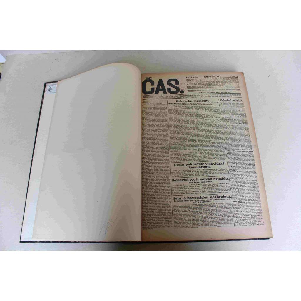 Čas. List věnovaný veřejným otázkám 1921 ročník XXXI (červen-čevenec) [noviny, deník realistů - Herben, Masaryk, Cyril Dušek ad., mj. Stanovení hranic českopolských, Trianonský mír, Systém smluv Malé dohodě, Lenin, Bolševici a kemalisté) Čas. List věnovaný veřejným otázkám 1921 ročník XXXI (červen-čevenec) [noviny, deník realistů - Herben, Masaryk, Cyril Dušek ad., mj. Stanovení hranic českopolských, Trianonský mír, Systém smluv Malé dohodě, Lenin, Bolševici a kemalisté)