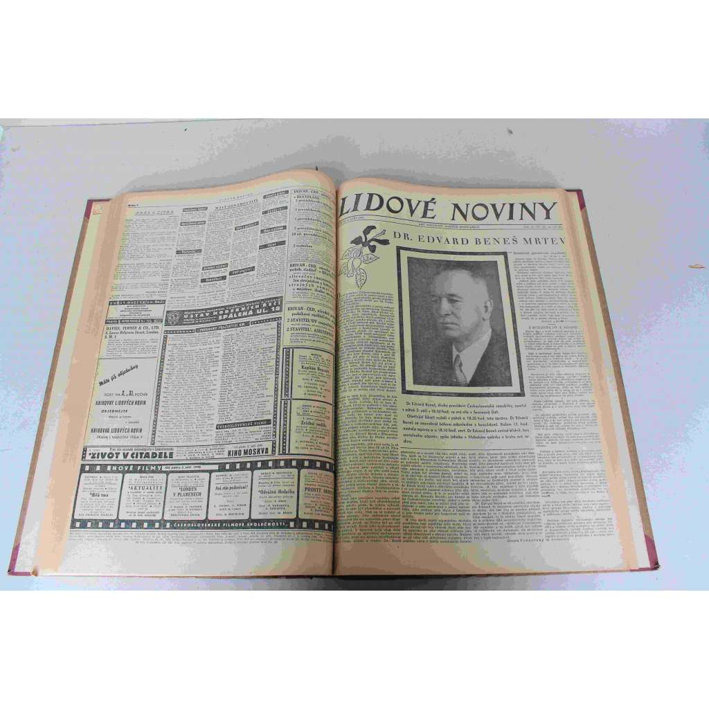 Lidové noviny 1948, roč. 56 (červenec-září) (deník, komunismus, mj. E. Beneš mrtev; Jugoslavie na politickém scestí, Sokolské svátky vrcholí, V. Fischl - Nacismus žije dál, Atentát na Togliattiho, Boje v Palestině)