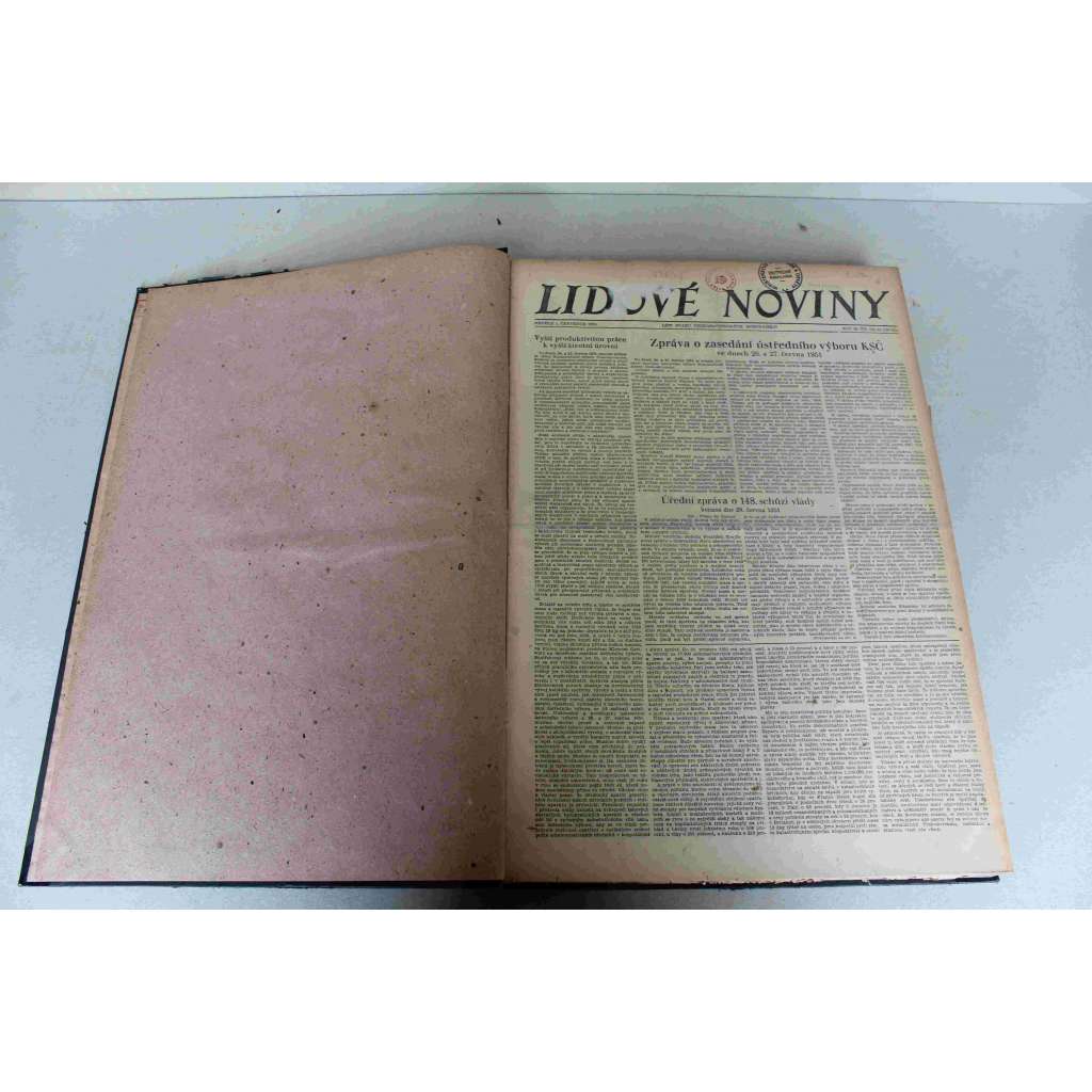 Lidové noviny 1951, roč. 59 (červenec-září) (deník, komunismus, mj. Obnova Německa, Se Stalinem za mír, Karlovarský festival, Film v boji za lepší svět, Úředníci jdou do výroby, Odvolat cizí vojska z Koreje)