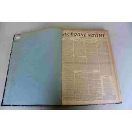 Svobodné noviny 1947, roč. 3 (leden-březen) (deník, mj. Dvouletka, Nová vlna neklidu v Palestině, Terst, Marshallův plán, Menší státy a Německo, Řecká krise, A,. Procházka - posmrtná výstava)