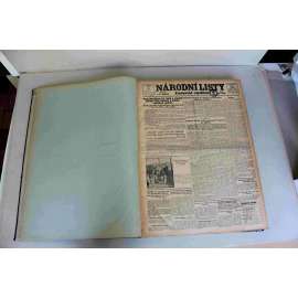 Národní listy 1930, roč. 70 (září-říjen) (noviny, deník, první republika, mj. Lindbergh, Kapitoly z činnosti Maffie, Ženské světové hry v Praze, Hitlerovy recepty, Vzdušný kolos leží zničen [Vzducholoď], 28. říjen, Z Pruska vznikne Třetí říše [Hitler])