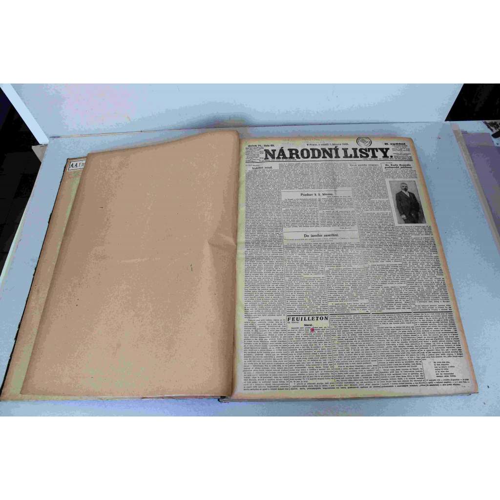 Národní listy 1931, roč. 71 (březen-duben) (noviny, deník, první republika, mj. Kramář jubileum poslanec, Moskevský proces s menševiky, Námořní dohoda, Čechové a Němci, Bývalé pražské brány, A. Čermák zvolen starostou Chicaga)