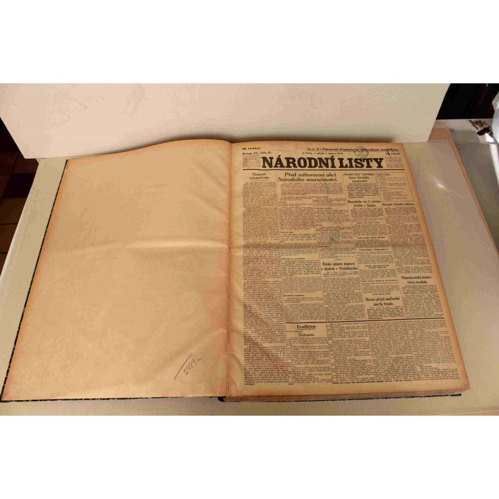 Národní listy 1939, roč. 79 (duben-červen) (noviny, protektorát, druhá světová válka, mj. A.Hitler - O německém právu a postavení Říše, Říšský protektor Neurath přijede do Prahy, Italové v Tiraně, Vláda A. Eliáše složila slib, Gdansko)