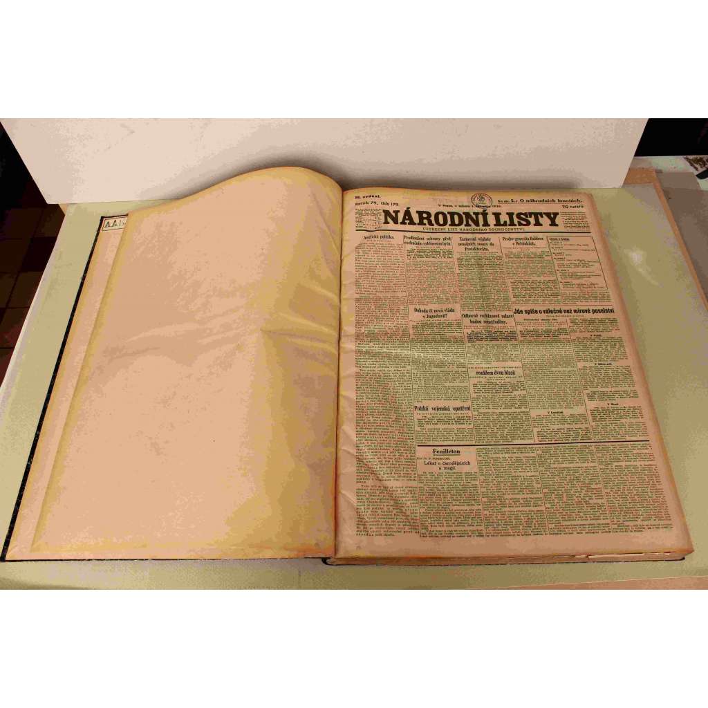 Národní listy 1939, roč. 79 (červenec-září) (noviny, protektorát, druhá světová válka, mj. České svátky, Kroměříž, Představitel české svébytnosti [Hácha], Přepadení Polska, Ústup Poláků, Německá vojska ve Varšavě)