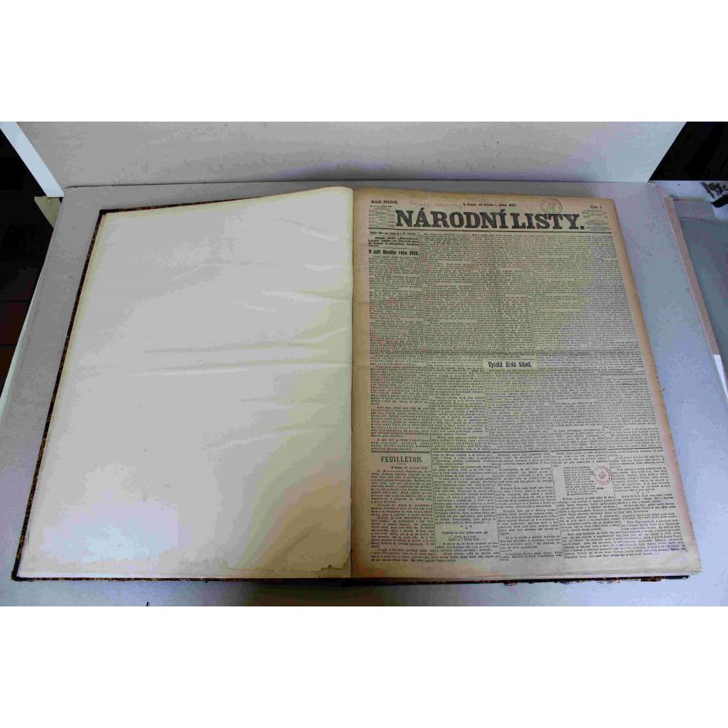 Národní listy 1908, roč. 48 (leden-březen) (noviny, deník, Rakousko-Uhersko, mj. Dozvuky rakousko-uherského vyrovnání, Vážné události v Maroku, Žádné vyrovnání bez Slezska!, Pohřeb Svatopluka Čecha, Německý zálusk na Prahu)