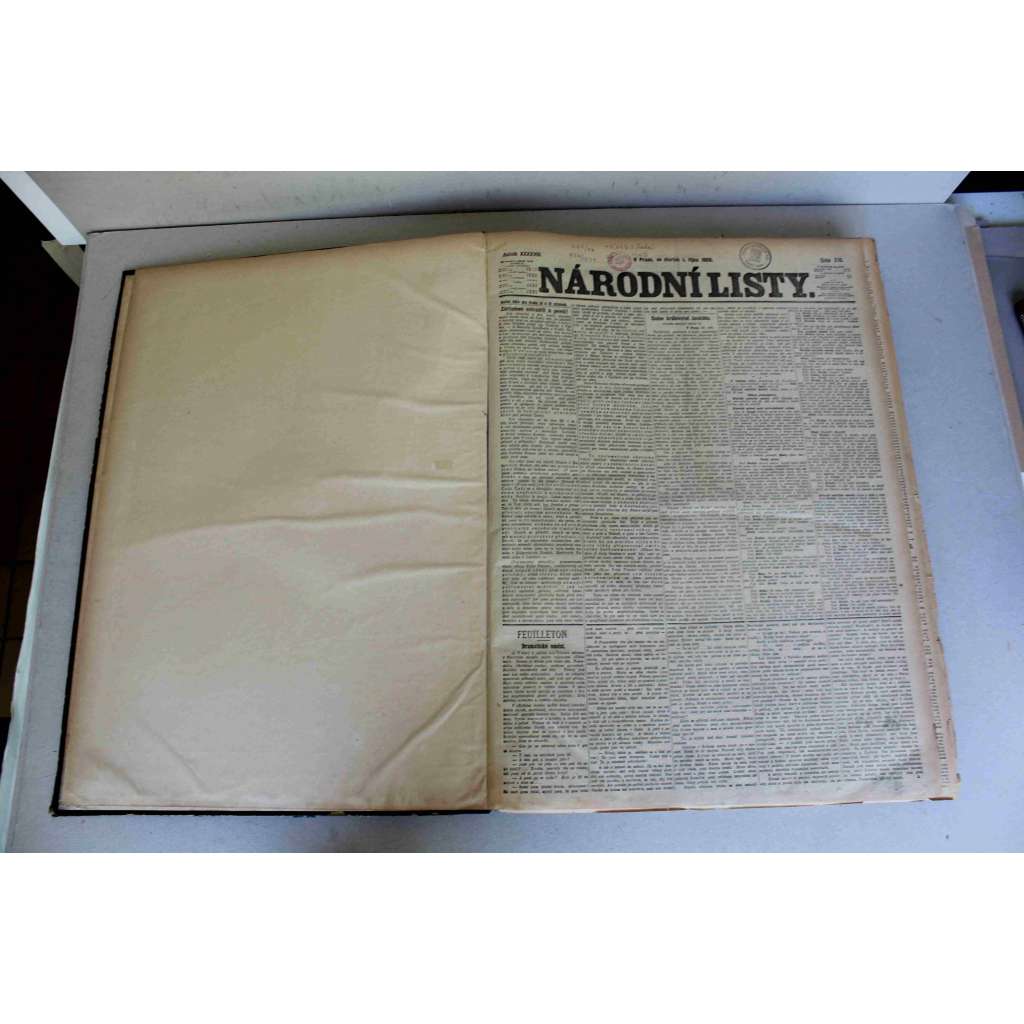 Národní listy 1908, roč. 48 (říjen-prosinec) (noviny, deník, Rakousko-Uhersko, mj. Balkánské země, Jubilejní výstava v Praze r. 1908, Převrat na Balkáně, Včerejší události na Příkopě [buršáci], Projev - císař Vilém, Akciový pivovar v Nuslích)