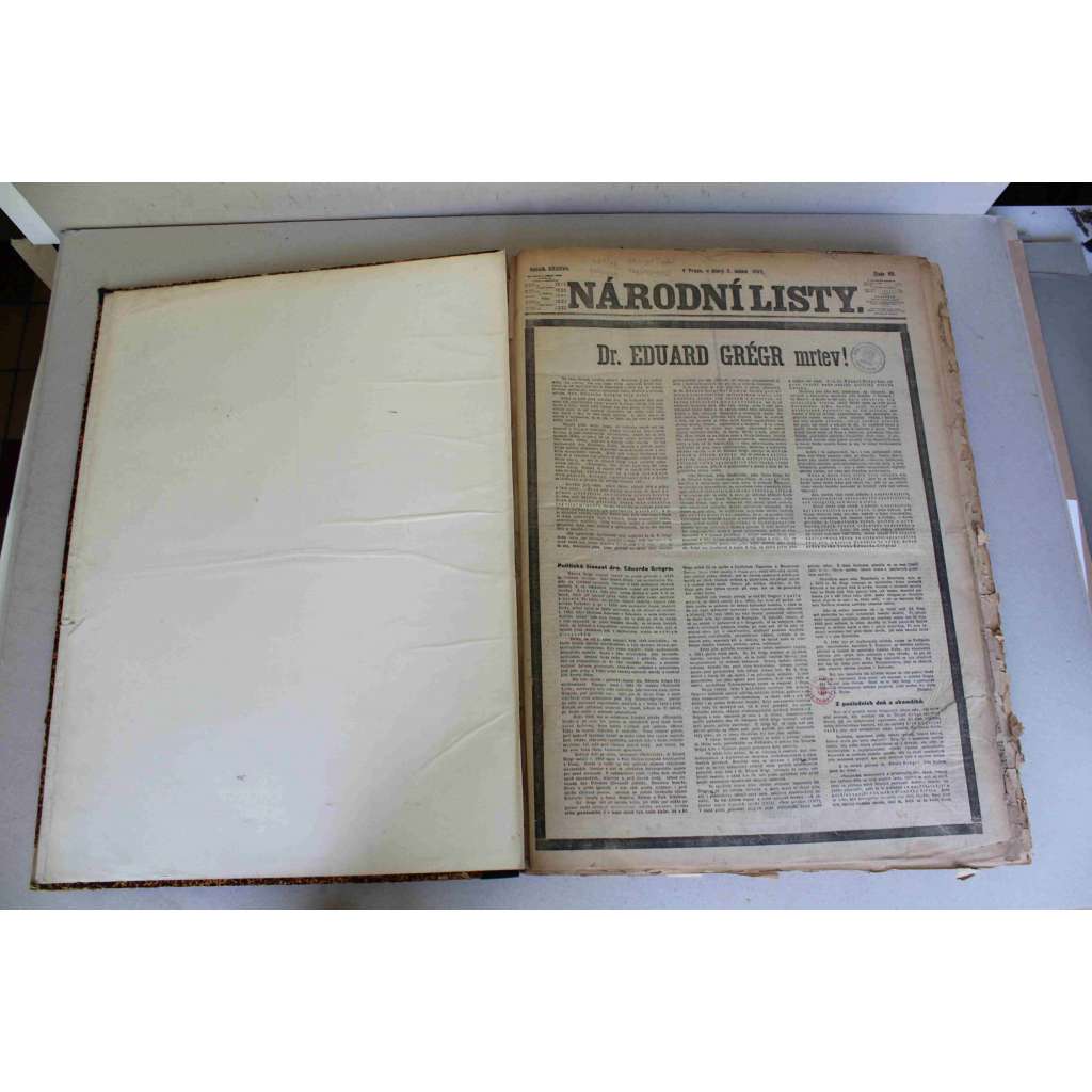 Národní listy 1907, roč. 47 (duben-červen) (noviny, deník, Rakousko-Uhersko, mj. Eduard Grégr mrtev, K slavnostním dnům návštěvy panovníkovy [František Josef I.], Poláci a slet sokolstva, Hospodářská výstava v Praze)