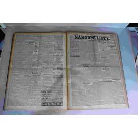 Národní listy 1922, roč. 62 (březen-duben) (noviny, deník, první republika, mj. Císař Karel I. úmrtí, Sověty chtějí odškodnění za ofensivu našich legií, Churchill, Neklid v Irsku, Presidentovy narozeniny [Masaryk], Janovská konference)