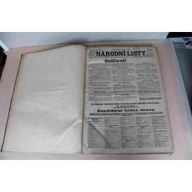 Národní listy 1925, roč. 65 (listopad-prosinec) (noviny, deník, první republika, mj. Voličové, Fochův raport o odzbrojení Německa, Volební ruch [Volby ČSR], President Coolidge, Boj s bolševictvím, Moravský kras, Politika v SSSR)