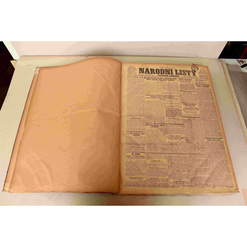 Národní listy 1924, roč. 64 (září-říjen) (noviny, deník, první republika, mj. Moderní malba pokojů, Ruská emigrace v ČSR, Vítězství na Marně r. 1914, Německo chce vstoupit do Společnosti národů, Památce a činům prvních bojovníků za naši svobodu)