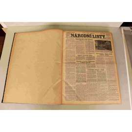 Národní listy 1934, roč. 74 (říjen-prosinec) (noviny, deník, první republika, mj. Svatováclavské dni, Mussolini mluví smířlivě, Povstání Španělsko, Alexandr I. atentát, Náš 28. říjen, Sársko, Rok od smrti A. Švehly, Německé zbrojení)