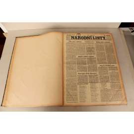Národní listy 1934, roč. 74 (duben-červen) (noviny, deník, první republika, mj. Opevněná Francie, Nebezpečí z naší politiky soběstačnosti, Hrabě Špork, Hitler přestavuje Německo, Poláci a my, Je tomu 15 let..[Štefánik], Bitva u Lipan)