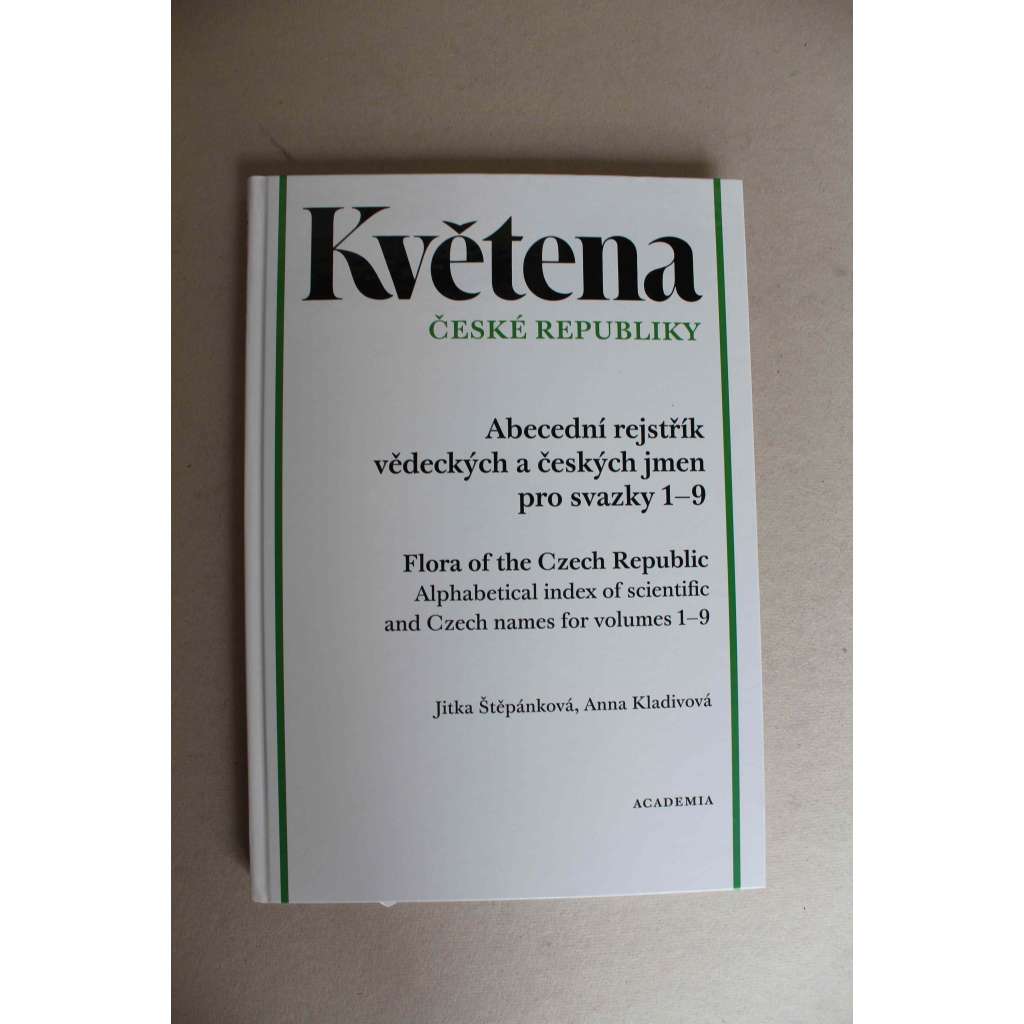 Květena České republiky. Abecední rejstřík vědeckých a českých jmen pro svazky 1-9 (Botanika, botanické názvosloví, rostliny)