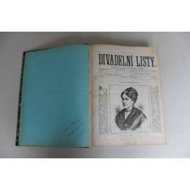 Divadelní listy 1881-1883, roč. II.-IV. (časopis, divadlo, mj. Slavnost otevření Národního divadla v Praze; J. K. Tyl, Národní divadlo a jeho správa, E. Skramlík, V. K. Klicpera)