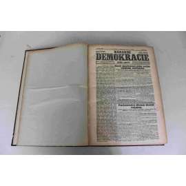 Národní demokracie 1921, roč. IV. (červenec-prosinec) (noviny, deník, první republika, mj. Úspěchy Německa, Jiráskovy dny v Náchodě, Hlad v Rusku, Smrt krále Petra, Nevolitelnost Habsburků, Excísař Karel přiletěl aeroplánem do Šoproně)