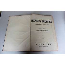 Rozpravy Aventina. List pro kulturu, umění, kritiku a literaturu 1928-29, roč. IV. (časopis, G. Apollinaire - Kaligramy, Marinetti a futuristé; K. Čapek - Loupežník; O díle J. Demla; K. Teige - Le Corbusier v Praze; L. Janáček, E. Schiele)
