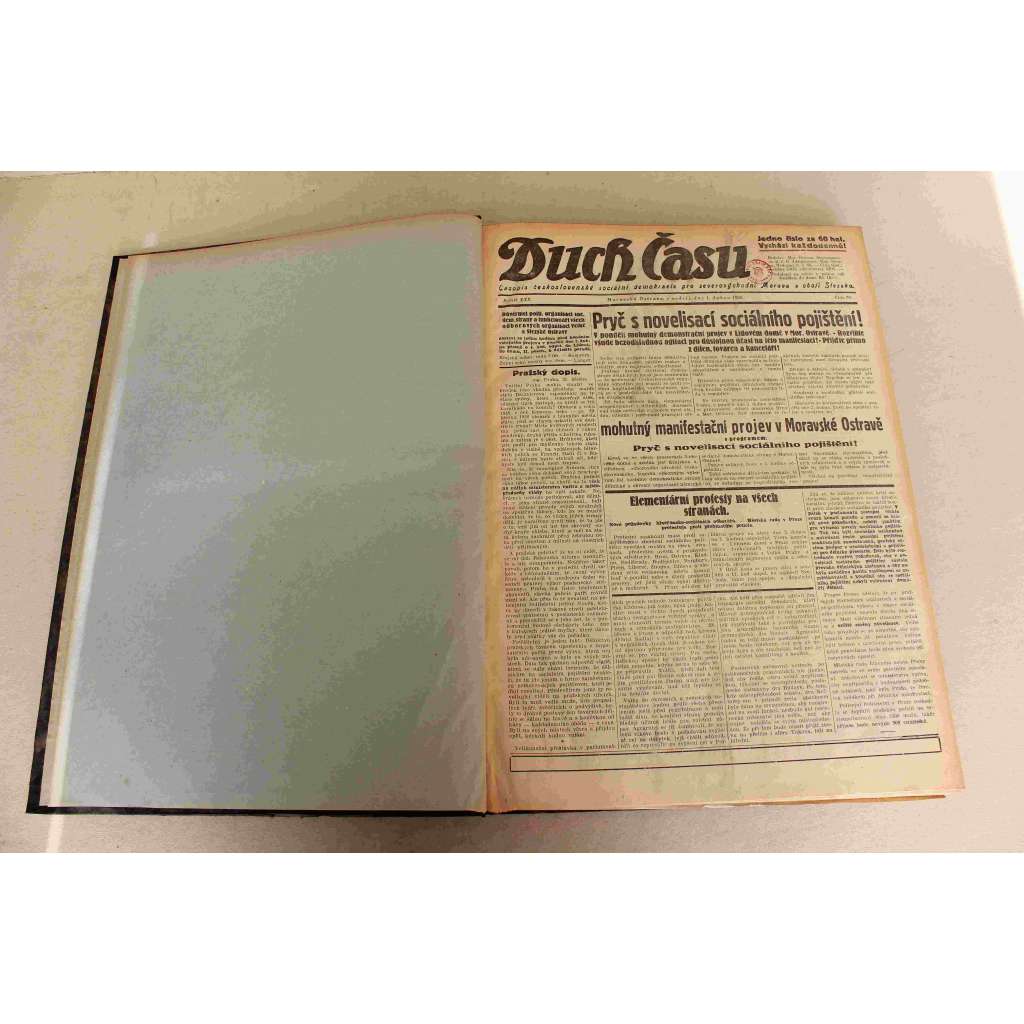 Duch Času. Časopis Československé sociální demokracie pro Moravu a Slezsko 1928, roč. XXX (Sociální demokracie, první republika, mj. Legionáři, Let k severní točně započal, K zatčení Bely Khuna, Brněnská výstava soudobé kultury zahájena) Duch Času. Časopis Československé sociální demokracie pro Moravu a Slezsko 1928, roč. XXX (Sociální demokracie, první republika, mj. Legionáři, Let k severní točně započal, K zatčení Bely Khuna, Brněnská výstava soudobé kultury zahájena)