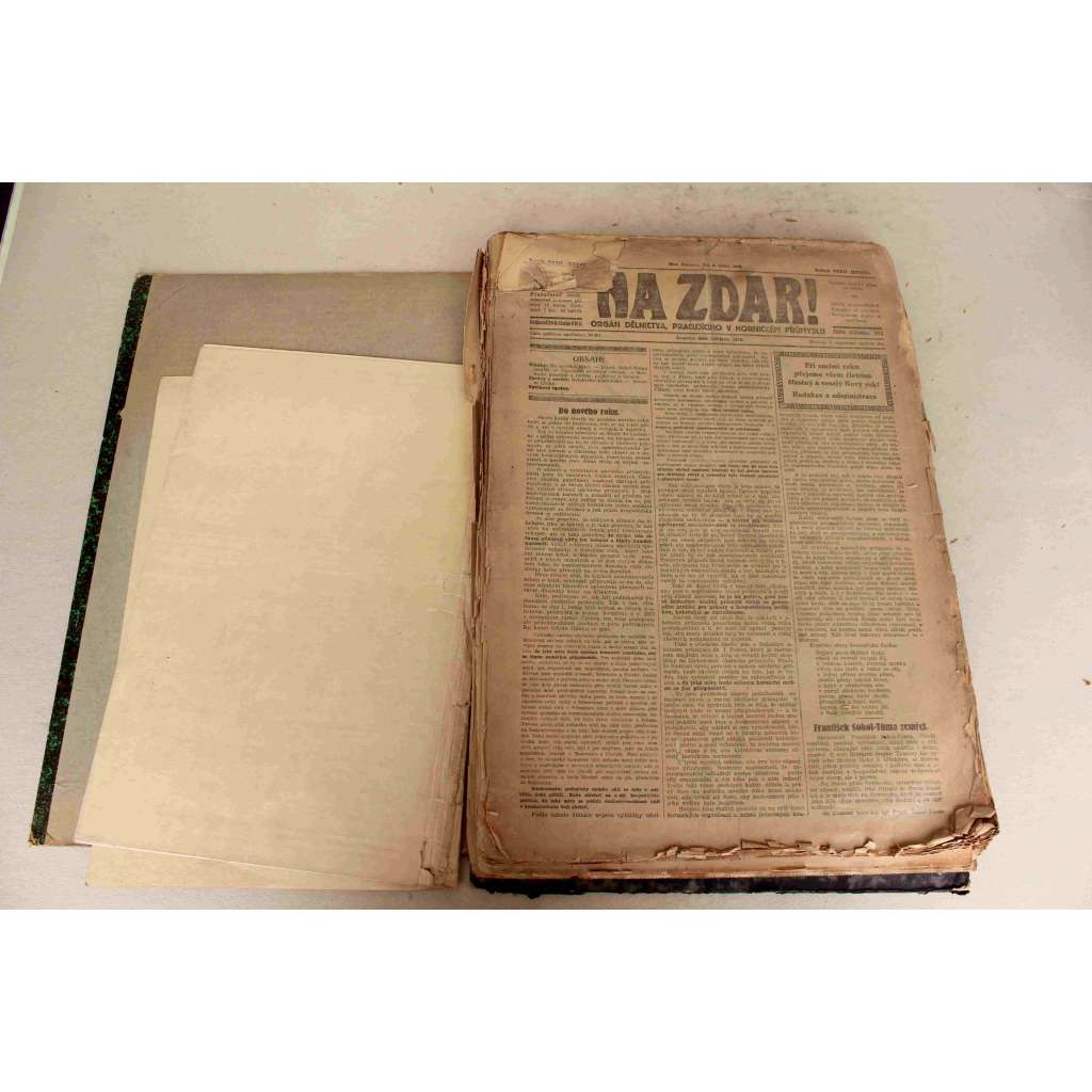 Na zdar! 1926, roč. XXXII (noviny, týdeník, hornictví, mj. Severní Čechy, Proč vzrůstá krise v uhelném průmyslu?, Sjezd sdružení horníků, Reformisté a bolševici; Uhelný průmysl ČSR v roce 1925)