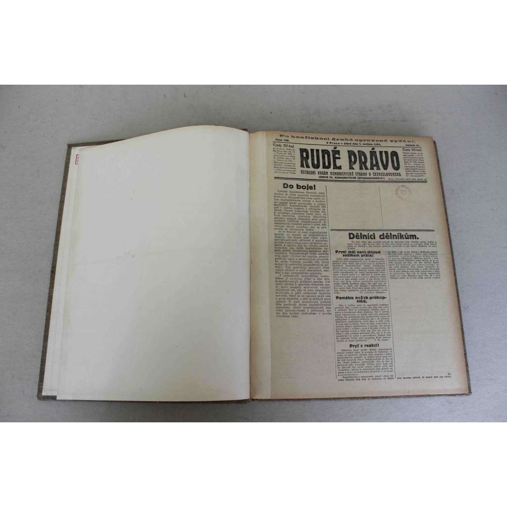 Rudé právo 1923, roč. IV. (květen-červen) (noviny, první republika, komunismus, mj. Dělníci dělníkům, Foch, Krise kapitalismu, Nová etapa akce v Poruří, Válečné přípravy, Antonín Macek zemřel)