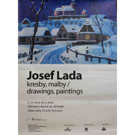 Josef Lada. Kresby, malby/Drawings, paintings (výstavní plakát, malířství, Museum Kampa)