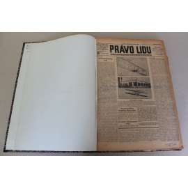 Právo lidu 1929, roč. XXXVIII (leden) (noviny, deník, první republika, sociální demokracie, mj. Svatováclavský rok, Německo hladce platilo reparace, Tuka zatčen, Mussolini prorokuje válku za šest let, Profesor Einstein, Lawrence odvelen z Afghánistánu)