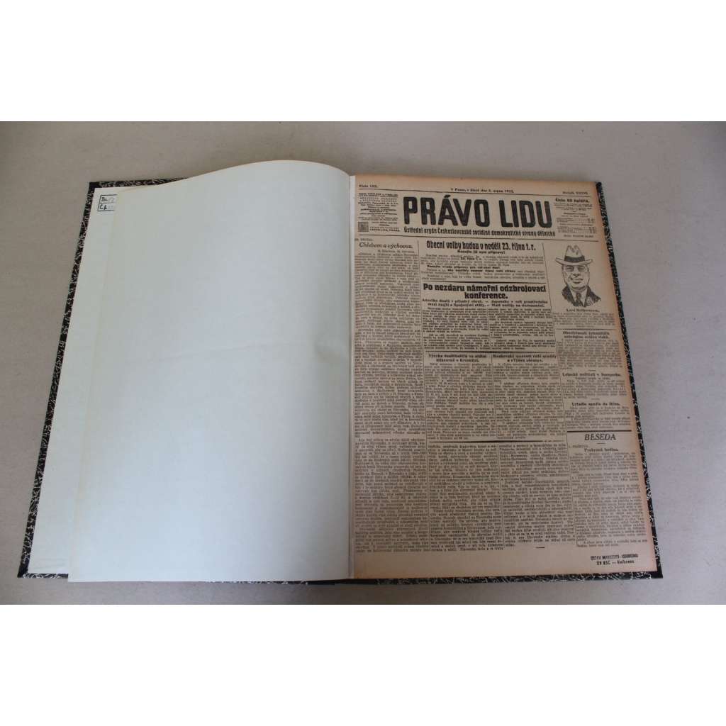Právo lidu 1927, roč. XXXVI. (srpen) (noviny, deník, první republika, sociální demokracie, mj. President Coolidge, Poprava Sacco a Vanzetti, Zemská výstava ve Znojmě, Anny Ondráková, Slovesnko protestuje proti revisi míru trianonského)