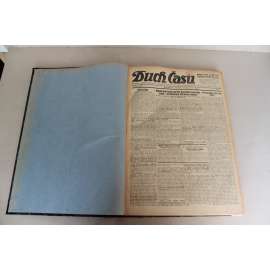 Duch Času. Časopis Československé sociální demokracie pro Moravu a Slezsko 1927, roč. XXIX. (Sociální demokracie, první republika, mj. K 77 narozeninám T. G. Masaryka, Pro úspěch naší Olympiady!, Čína, Falešné cifry ministra Engliše, Emil Holub)
