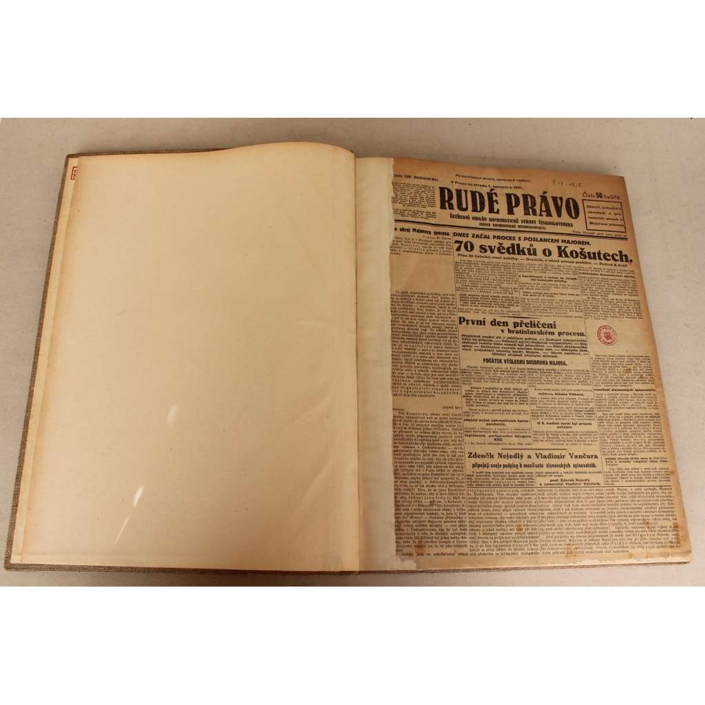 Rudé právo 1931, roč. XII (červenec-srpen) (noviny, první republika, politika, mj. Socialismus jediným východiskem z katastrofy, Shaw o Leninovi, Redaktor Tvorby Fučík zatčen, Propouštění na všech dolech, Demonstrační stávka) Rudé právo 1931, roč. XII (červenec-srpen) (noviny, první republika, politika, mj. Socialismus jediným východiskem z katastrofy, Shaw o Leninovi, Redaktor Tvorby Fučík zatčen, Propouštění na všech dolech, Demonstrační stávka)