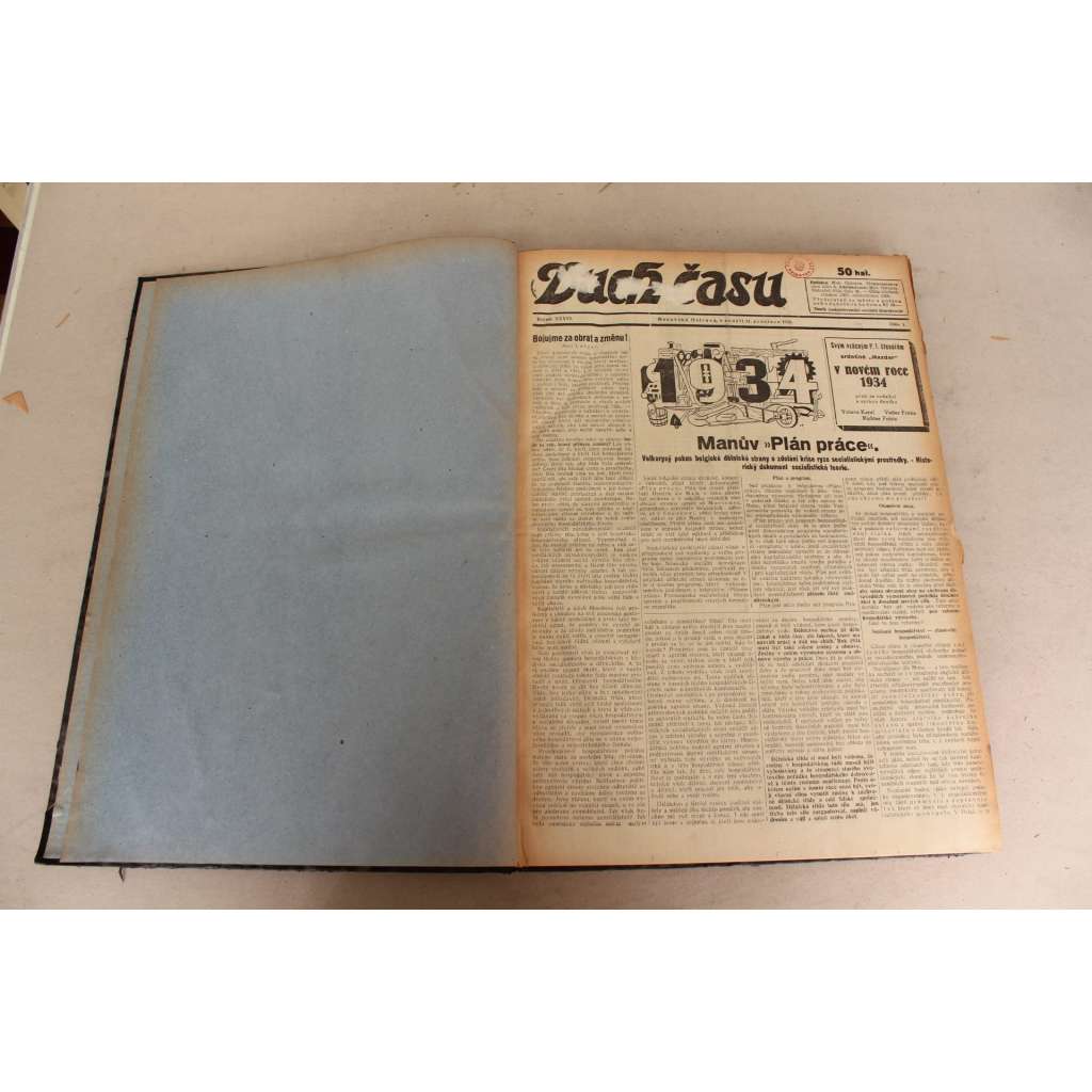 Duch času 1933, roč. XXXVI. (noviny, první republika, Ostravsko, mj. Osazenstvo Dolu Nelson zahynulo!, Baťa proti Englišovi, Karel Čapek, Příšerný doklad zhovadilosti hitlerovců, Občanská válka v Rakousku pokračuje)