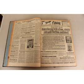 Duch času 1934, roč. XXXVI. (noviny, první republika, Ostravsko, mj. Před heimwehrským pučem v Rakousku, Španělsko v revolučním varu, Jugoslávský král a ministr Barthou zastřeleni, 16. let naší republiky)