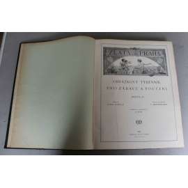Zlatá Praha 1894, roč. XI (časopis, kultura, poezie, beletrie, hudba, mj. A. Heyduk - Milý den; J. Vrchlický - Leonardo da Vinci; Vojtěch Hynais; Cestovatel E. S. Vráz; O planetě Marsu; ilustrace Aleš, Brožík, Marold, Jansa)