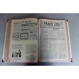 Právo lidu 1924, roč. XXXIII (leden) (noviny, deník, první republika, sociální demokracie, mj. Lenin úmrtí, Vzpomínka neradostná [atentát Rašín], Revoluce v Řecku skončena, Útok na frank)
