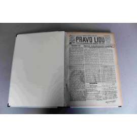 Právo lidu 1925, roč. XXXIV (leden) (noviny, deník, první republika, sociální demokracie, mj. Herriot o ČSR, Ze života mormonů, Mussoliniho smrtelné křeče, Oslo, Dopravní otázky Velké Prahy, Vojtěch Preissig, Trocký s vojíny rudé armády)