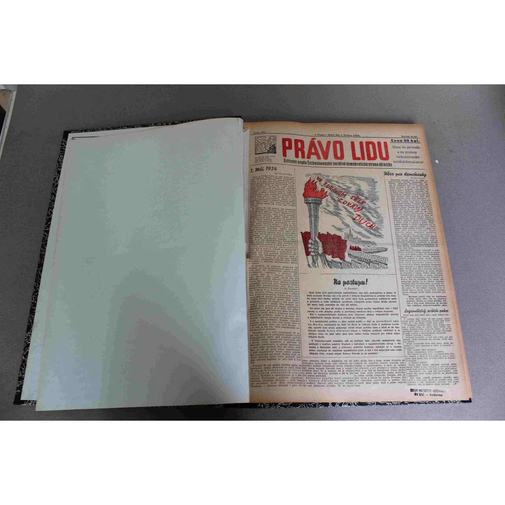 Právo lidu 1934, roč. XLIII (květen) (noviny, deník, první republika, sociální demokracie, mj. Sociální demokracie roste!, Hitlerova sociální revoluce?, Německo před krachem, Hitlerovské atentáty na Dollfusse, Gajda odstaven?)