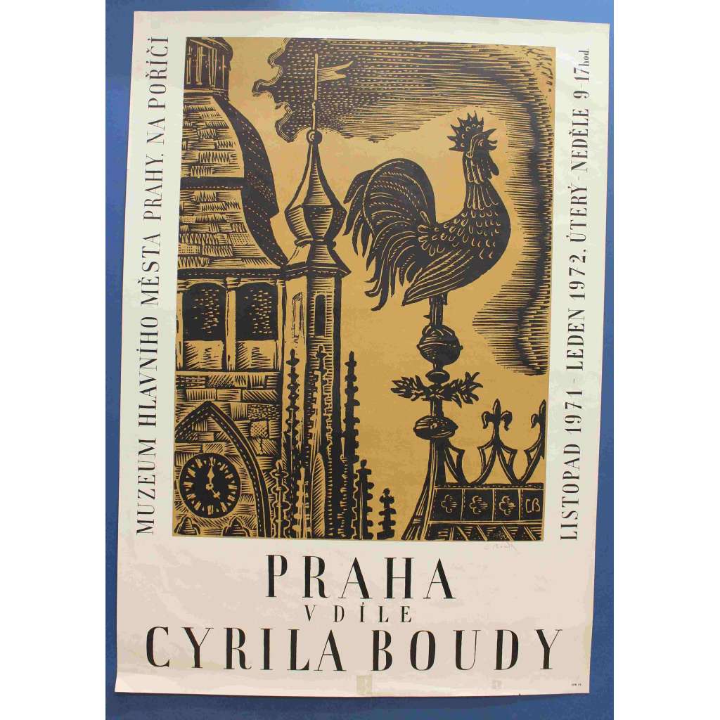 Praha v díle Cyrila Boudy (plakát, podpis Cyril Bouda)