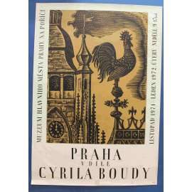 Praha v díle Cyrila Boudy (plakát, podpis Cyril Bouda)