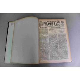 Právo lidu 1921, roč. XXX (listopad) (noviny, deník, první republika, sociální demokracie, mj. Konec Habsburků!, Smlouvy posko-ČSR podepsány, Soumrak Německa, Pozemková reforma, Povstání proti sovětům na Ukrajině)