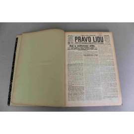 Právo lidu 1921, roč. XXX (červenec) (noviny, deník, první republika, sociální demokracie, mj. Válka v Orientě, Jak se žije našim lidem v Rusku, Výstava Družstevní práce, Mistr Jan Hus, Nemocné Slovensko, ČSR na pomoc Rusku!)