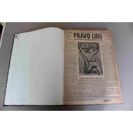 Právo lidu 1930, roč. XXXIX (leden) (noviny, deník, první republika, sociální demokracie, mj. Před konferencí v Haagu, Nezávislost Indie, Ukradené spisy procesu Gajda-Kratochvíl, Maďarské reparace na pořadu, Tuka chtěl Hlinku zavřít do blázince)