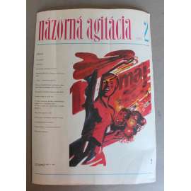 Názorná agitácia 1989/2 (Názorná agitace, plakát, propaganda, komunismus, mj. Prestavba, 1. Máj)